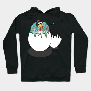 A small turkey breaks the egg and goes out to eat thanksgiving dinner Hoodie